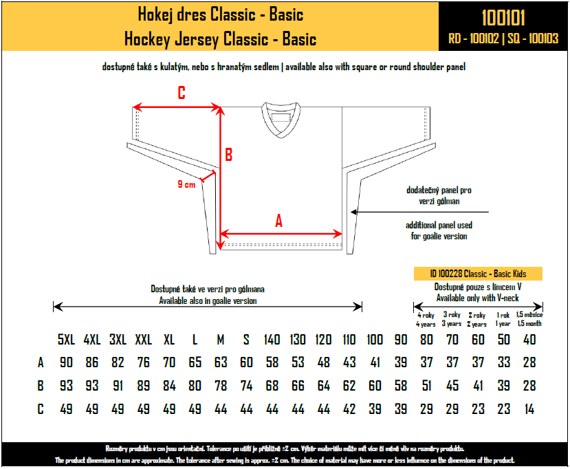 nfl trikot größentabelle
